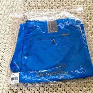 Ashworth Men’s Golf Shorts Sz 38 blue BNWT